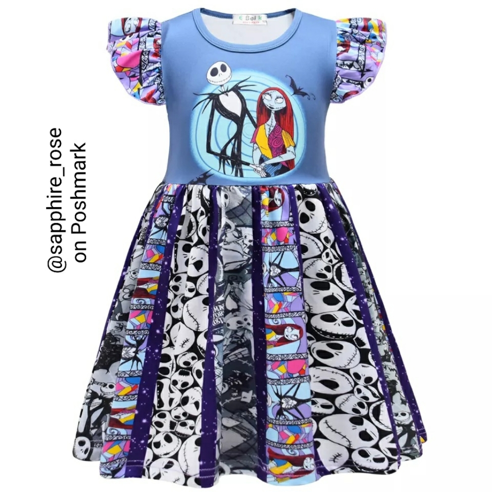 The Nightmare Before Christmas Blue & Purple Girls' Costume Dress - Brand: